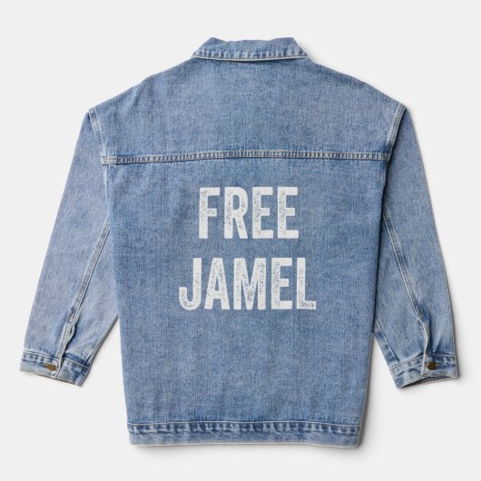 Freie Jamel unterstützt Jamels Freilassung aus dem Jeansjacke (Rückseite)