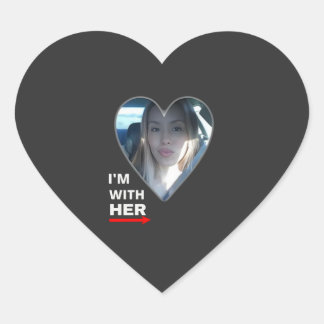 Freie Jodi Arias Ich bin mit ihr Herz-Aufkleber
