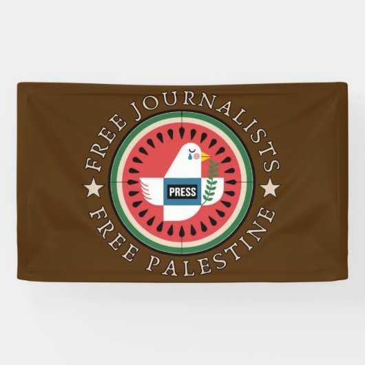 Freie Journalisten Freie Palästina Banner (Horizontal)