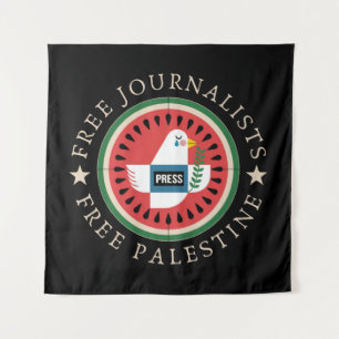 Freie Journalisten Freie Palästina Wandteppich