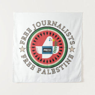 Freie Journalisten Freie Palästina Wandteppich