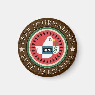 Freie Journalisten Freies Palästina Magnet