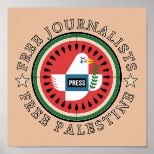 Freie Journalisten Freies Palästina Poster