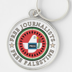 Freie Journalisten Freies Palästina Schlüsselanhänger