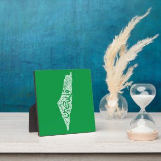 Freie Karte und Flagge Palästinas ف ل س ط ي ن Fotoplatte