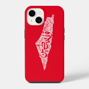 Freie Karte und Flagge Palästinas ف ل س ط ي ن iPhone 14 Hülle