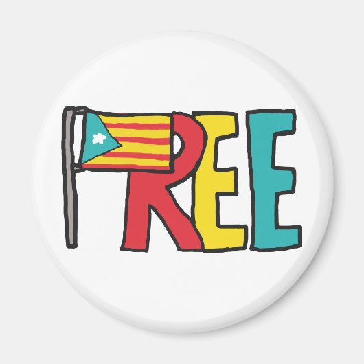Freie katalanische Unabhängigkeit Magnet (Vorne)