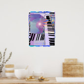 Freie Keyboard-Musik Poster (Küche)