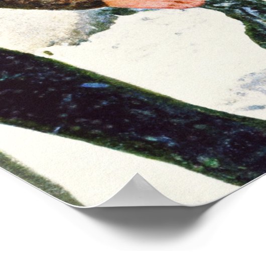 Freie Kinder im Winter Poster (Ecke)