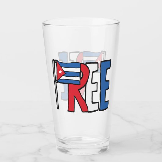 Freie Kuba Glas (Vorderseite)