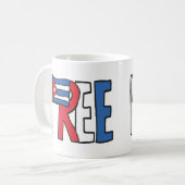 Freie Kuba Kaffeetasse (Vorderseite Links)