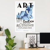 Freie Kunstklassen 1936 WPA Poster (Heimbüro)