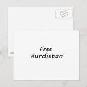 Freie Kurdistan Postkarte (Vorne/Hinten)