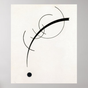 Freie Kurve zum Punkt - Vasily Kandinsky Poster