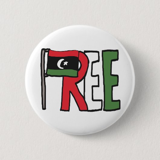Freie Libyen Button (Vorderseite)