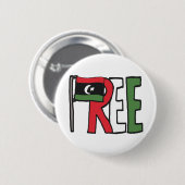 Freie Libyen Button (Vorne & Hinten)