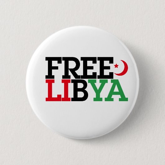 Freie Libyen Button (Vorderseite)