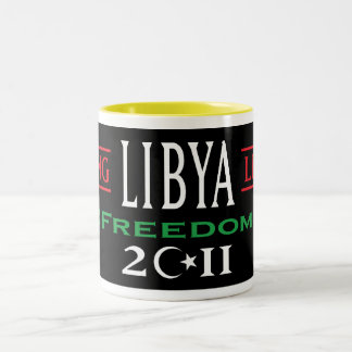 Freie Libyen-Tassen leben lang Libyen-Freiheit Zweifarbige Tasse