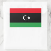 Freie libysche Flagge Rechteckiger Aufkleber (Tasche)