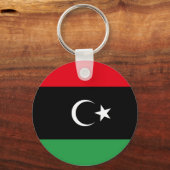 Freie libysche Flagge Schlüsselanhänger (Vorderseite)