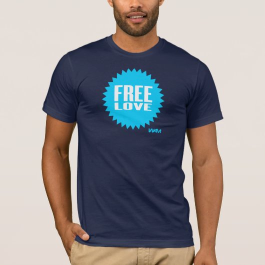 freie Liebe - Blau T-Shirt (Vorderseite)