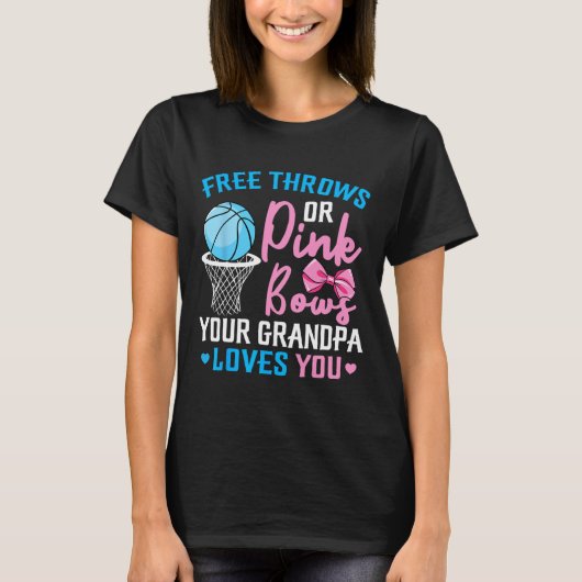 Freie Lieben oder rosa Bögen Opa, Ihre Geschlechts T-Shirt (Vorderseite)