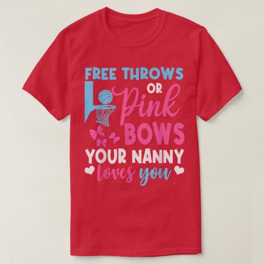 Freie Lieben oder rosa Bows Kindermädchen, die Sie T-Shirt (Design vorne)