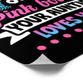 Freie Lieben oder rosa Bows Tantchen Sie Baby Poster (Ecke)