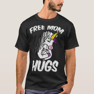 Freie Mama Hugs Einhorn Asexual Ace Pride Flag Lgb T-Shirt