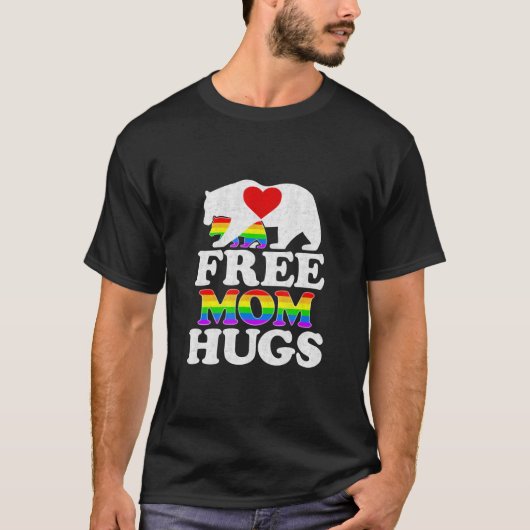 Freie Mama Hugs Frauen LGBT Pride Mama Bear T-Shirt (Vorderseite)