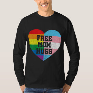 Freie Mama Hugs Gay Pride Transgender-Regenbogenfl T-Shirt