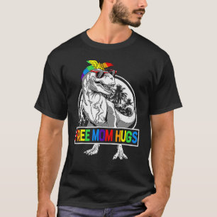 Freie Mama Hugs Mamasaurus Dinosaur Rex Ally Rainb T-Shirt