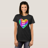 Freie Mama Hugs Rainbow T - Shirt (Vorne ganz)