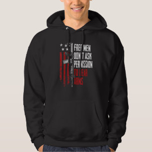 Freie Männer Fragte die Erlaubnis, Waffen zu trage Hoodie