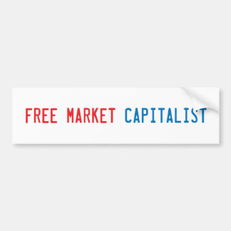 Freie Marktwirtschaft Autoaufkleber