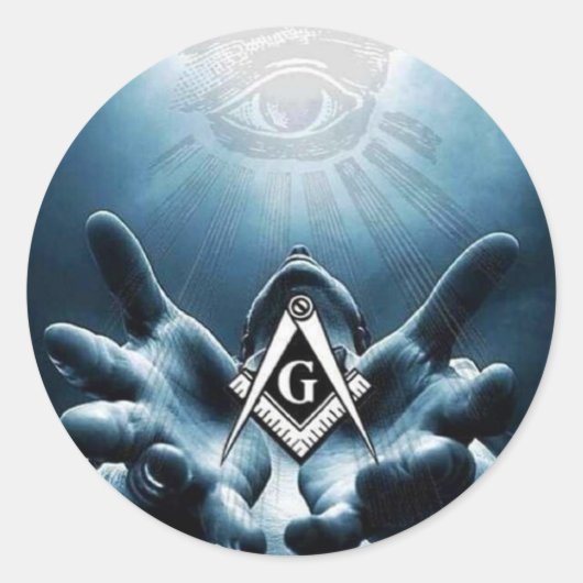 Freie Masons, Shriners 32. Grad Runder Aufkleber (Vorderseite)