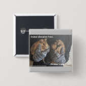 Freie Meerschweinchen Button (Vorne & Hinten)
