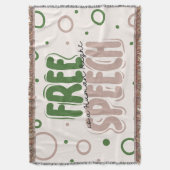 Freie Meinungsäußerung ist ein Menschenrecht Decke (Vorderseite Vertikal)