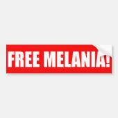 "FREIE MELANIA! " AUTOAUFKLEBER (Vorne)