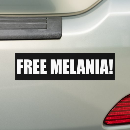 "FREIE MELANIA! " AUTOAUFKLEBER (Auf Auto)