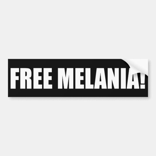 "FREIE MELANIA! " AUTOAUFKLEBER (Vorne)