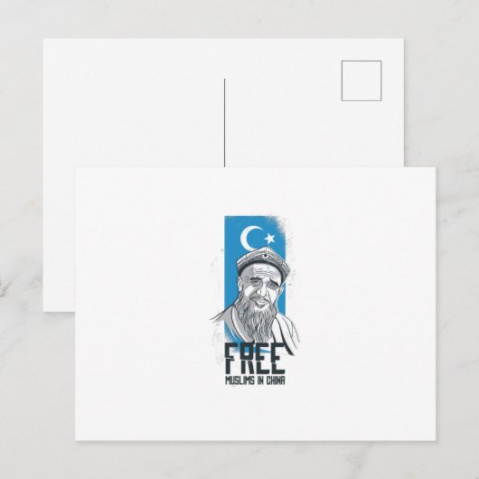 Freie Muslime Postkarte (Vorne/Hinten)