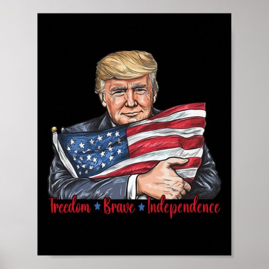 Freie, mutige Unabhängigkeit Poster (Vorne)