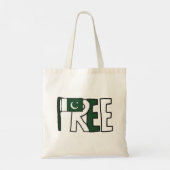 Freie pakistanische Flagge Tragetasche (Rückseite)