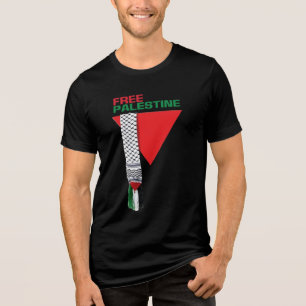 Freie Paläste, Palästina, palästinensische Flagge, Tri-Blend Shirt