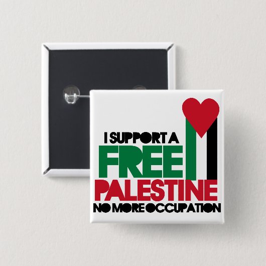 Freie Palästina Button (Vorne & Hinten)