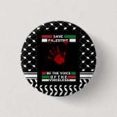 Freie Palästina-Button-Schaltfläche im Palästina-F Button (Vorderseite)