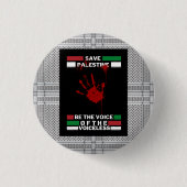 Freie Palästina-Button-Schaltfläche im Palästina-F Button (Vorderseite)