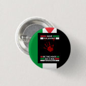 Freie Palästina-Button-Schaltfläche im Palästina-F Button (Vorne & Hinten)