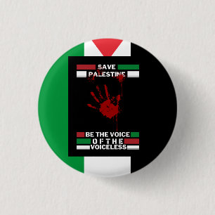 Freie Palästina-Button-Schaltfläche im Palästina-F Button